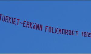 Armênios, Estocolmo, genocide, mensagem, aérea