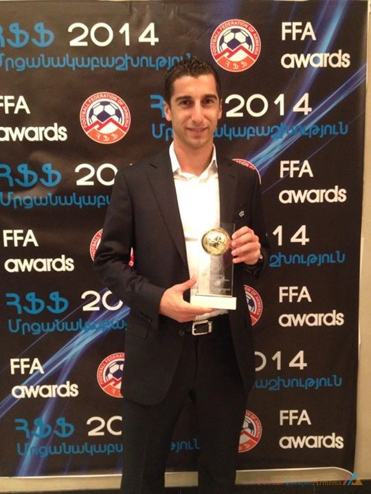 Mkhitaryan é escolhido Jogador do Ano de 2014 em premiação da FFA –  Estação Armênia