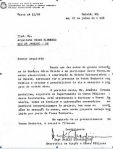 Carta a Oscar Niemeyer