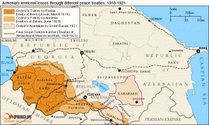 ^Territórios armênios perdidos após 1918